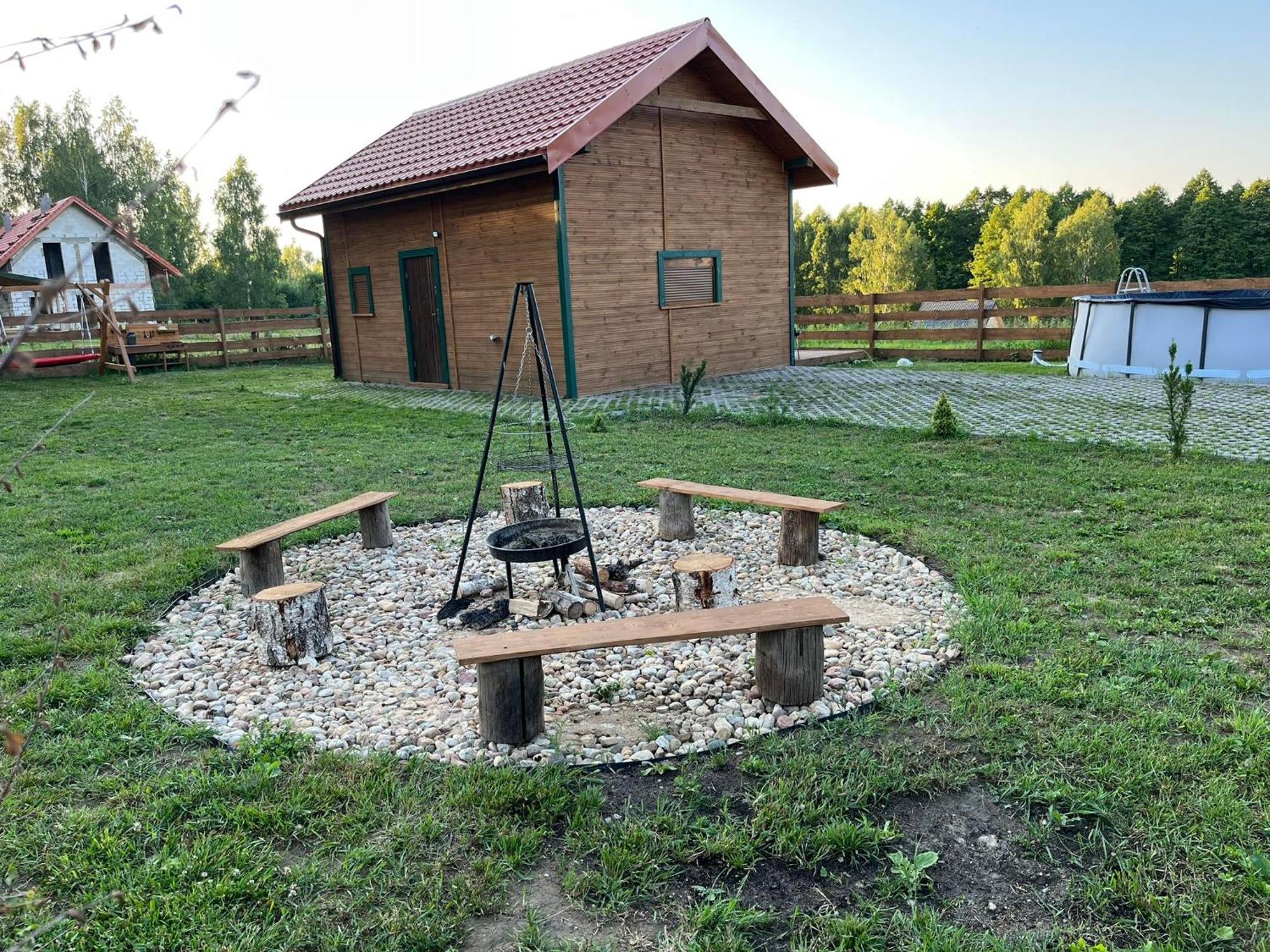 Zielona Chatka Nad Sapina Pozezdrze Exterior foto
